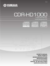 Yamaha CDR-HD1000 El kitabı