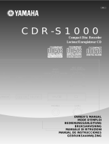 Yamaha CDR-S1000 El kitabı
