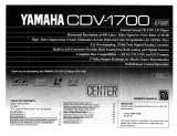 Yamaha CDV-1700 El kitabı