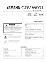 Yamaha CDVW901 El kitabı