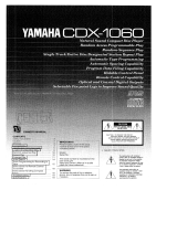 Yamaha CDX-1060 El kitabı