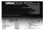 Yamaha CDX-1100U El kitabı