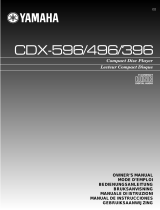 Yamaha cdx 396 El kitabı