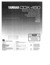 Yamaha CDX-450 El kitabı