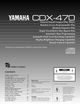 Yamaha CDX-470 Kullanım kılavuzu