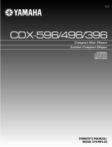 Yamaha CDX-596 Kullanım kılavuzu