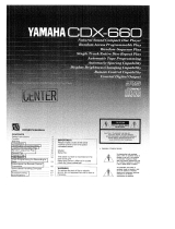 Yamaha CDX-660 El kitabı