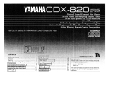 Yamaha CDX-820 El kitabı