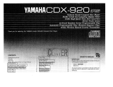 Yamaha CDX-920 El kitabı