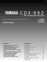 Yamaha CDX-993 Kullanım kılavuzu