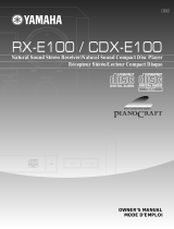 Yamaha RX-E100 Kullanım kılavuzu