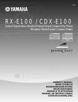 Yamaha RX-E100 El kitabı