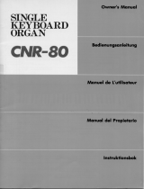 Yamaha CNR-80 El kitabı