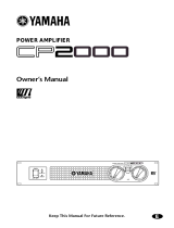 Yamaha CP2000 Kullanım kılavuzu
