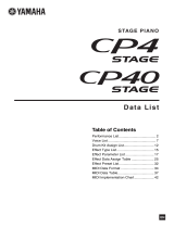 Yamaha CP40 Stage Veri Sayfası