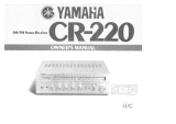 Yamaha CR-220 El kitabı