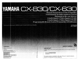 Yamaha CX-630 El kitabı