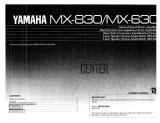 Yamaha MX-830 El kitabı