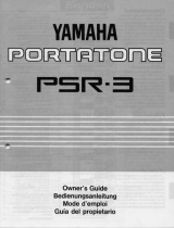 Yamaha Portatone PSR-3 El kitabı