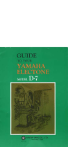 Yamaha D-7 El kitabı