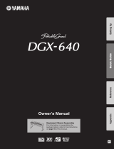 Yamaha Portable Grand DGX-640 El kitabı