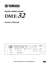 Yamaha DME 32 El kitabı