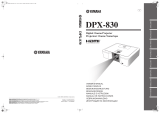 Yamaha Projector DPX-830 Kullanım kılavuzu
