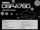 Yamaha DSP -A780 Kullanım kılavuzu