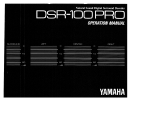 Yamaha DSP-3000 El kitabı