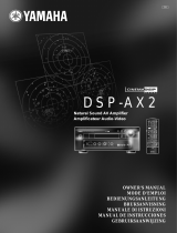 Yamaha DSP-AX2 El kitabı
