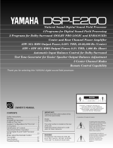 Yamaha DSP-E200 El kitabı
