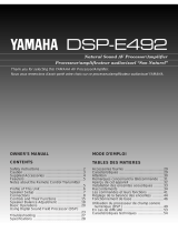 Yamaha DSP-E492 Kullanım kılavuzu