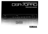 Yamaha DSR-70PRO El kitabı