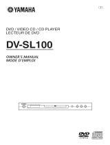 Yamaha DV-SL100 Kullanım kılavuzu