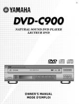 Yamaha DVDC900 Kullanım kılavuzu