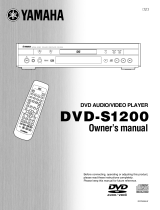 Yamaha DVD-S1200 El kitabı