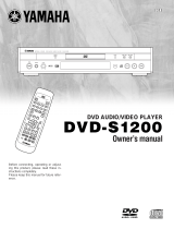 Yamaha DVD-S1200 Kullanım kılavuzu