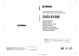 Yamaha DVD-S1500 El kitabı