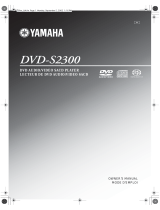 Yamaha DVD-S2300 Kullanım kılavuzu