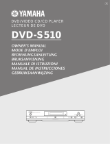 Yamaha DVD-S510 El kitabı