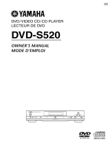 Yamaha DVD-S520 Kullanım kılavuzu