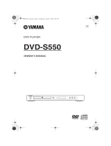 Yamaha DVD-S550 El kitabı