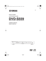 Yamaha DVD-S559 El kitabı