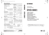 Yamaha DVD-S661 El kitabı