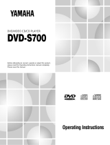 Yamaha DVD-S700 Kullanım kılavuzu