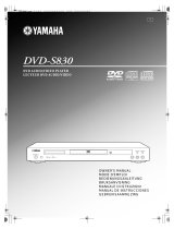 Yamaha DVD-S830 El kitabı