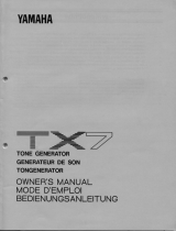 Yamaha TX7 Kullanım kılavuzu