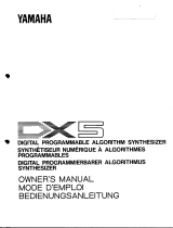 Yamaha DX5 El kitabı