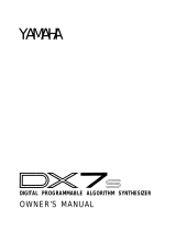 Yamaha DX7s Kullanım kılavuzu