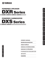 Yamaha DXR10 El kitabı